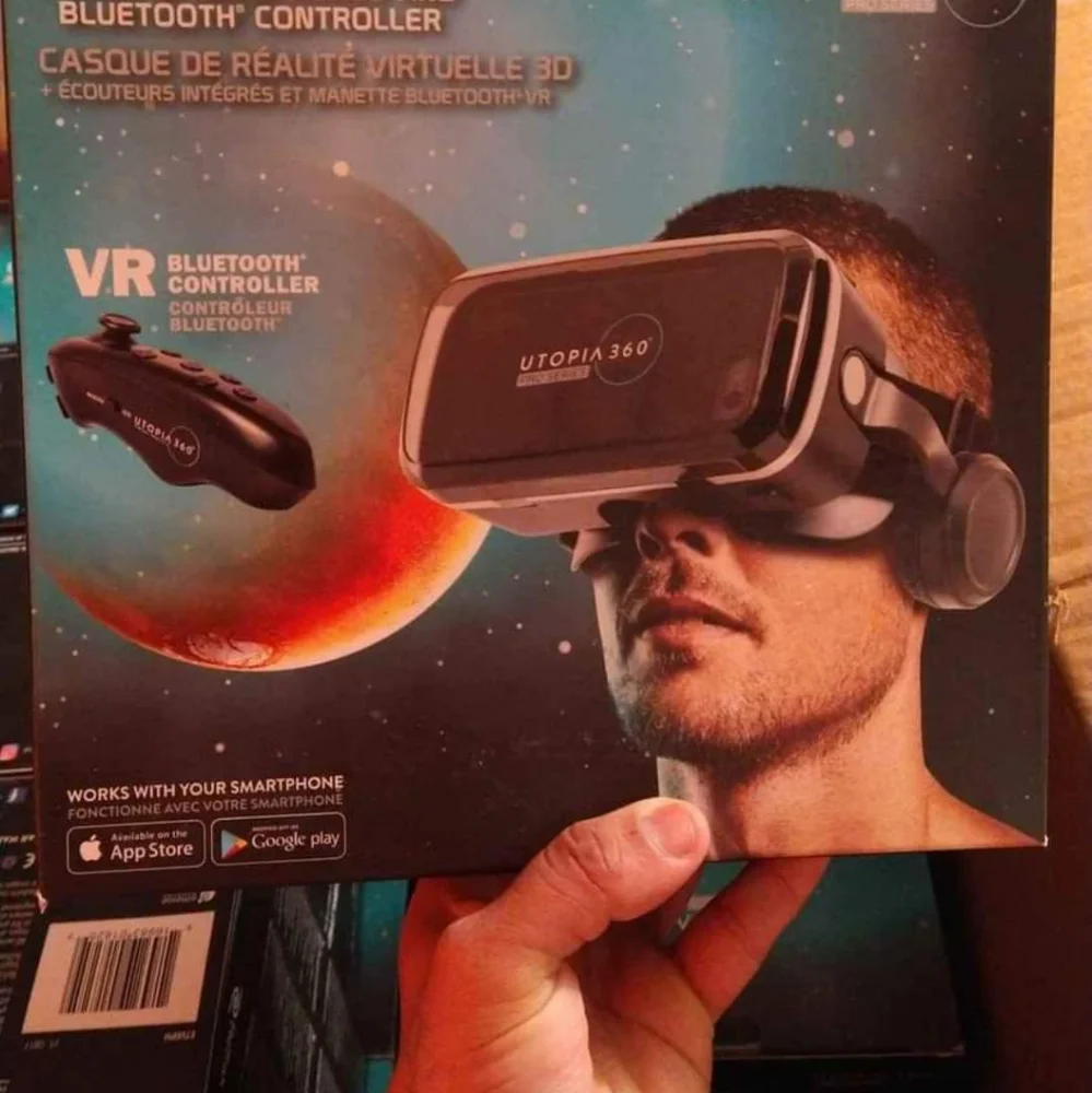utopia 360 proseries Virtual Reality 3D headset with bluetooth controller